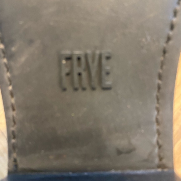 Frye Suede Harness Ankle Boots Gray Buckle Moto Style Women’s Size 8 B - Picture 11 of 13